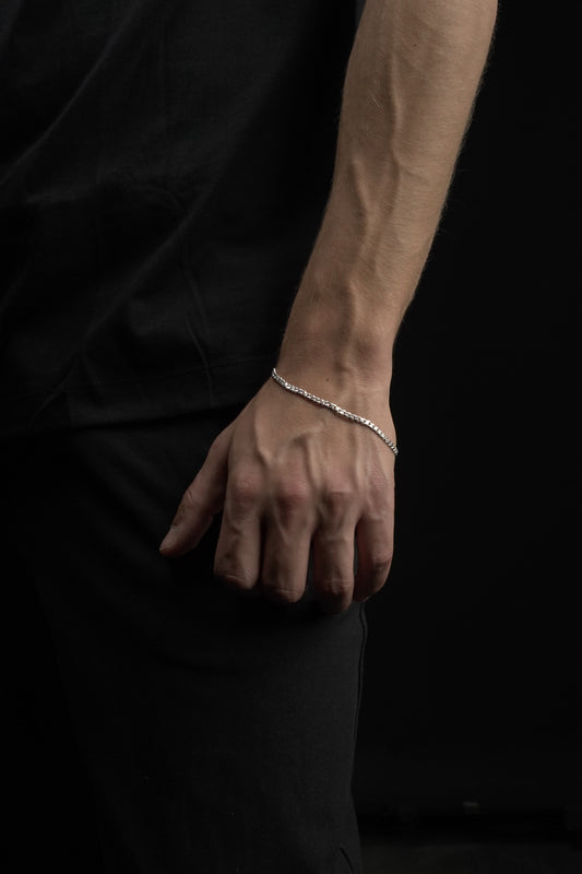 Slim Silver Cuban Bracelet